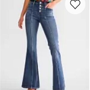 Flying Monkey High Rise Super Flared Stretch Jeans
